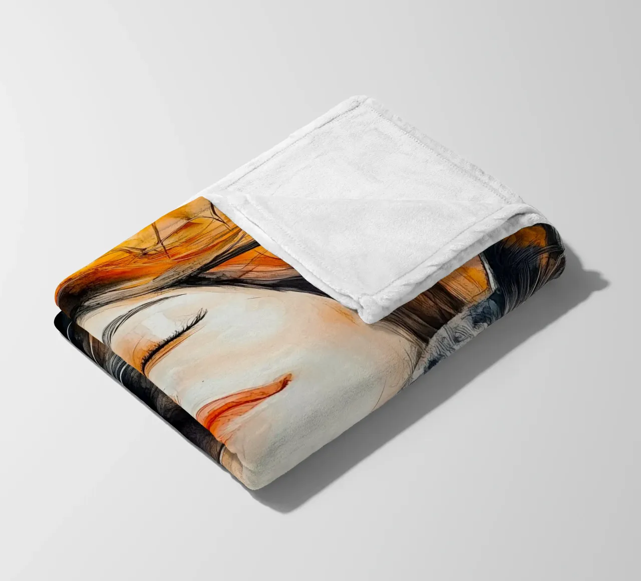 Ti amo gattino 10 coperta in pile da Justyna Jaszke JBJart