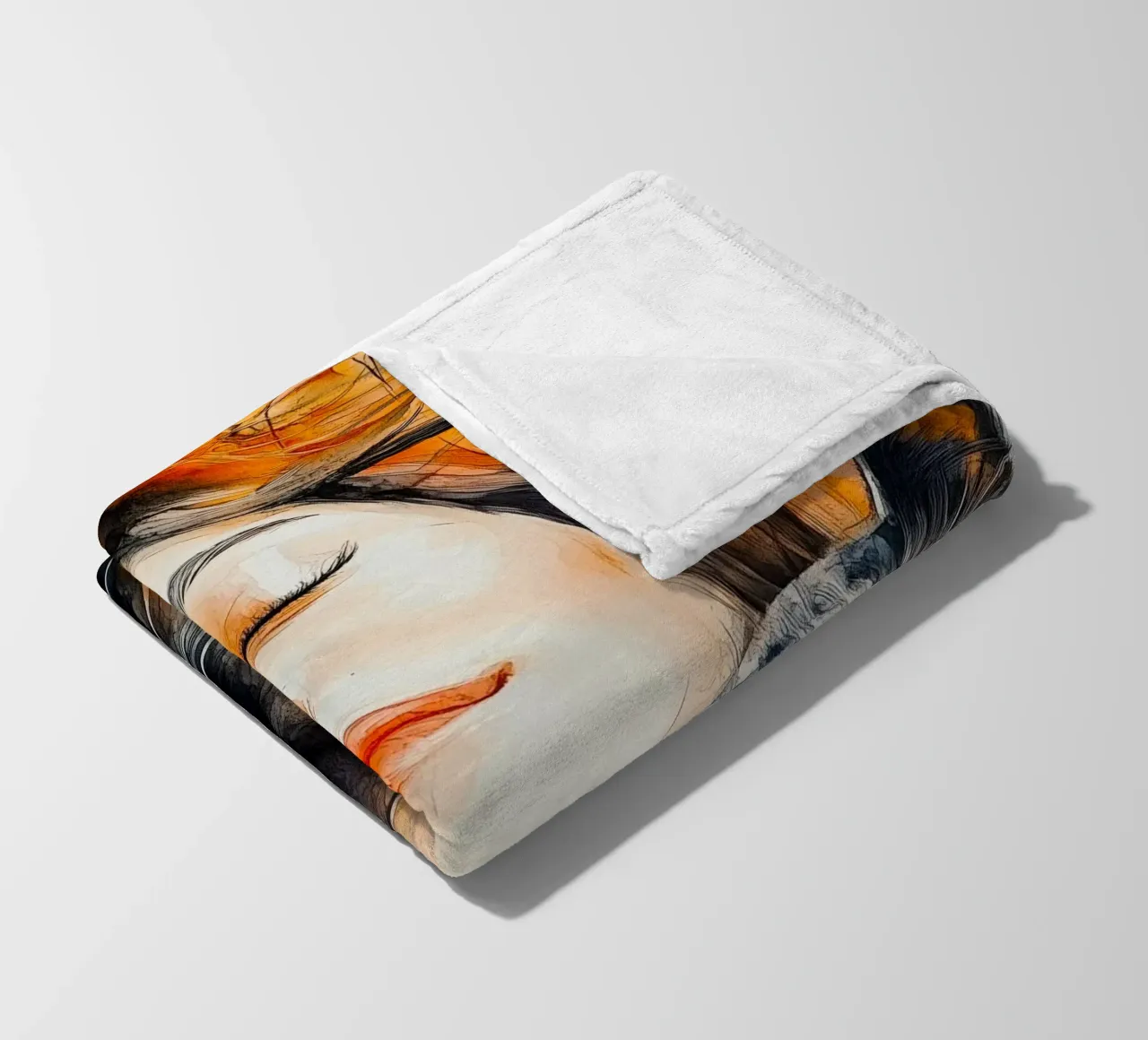 Ti amo gattino 10 coperta in pile da Justyna Jaszke JBJart