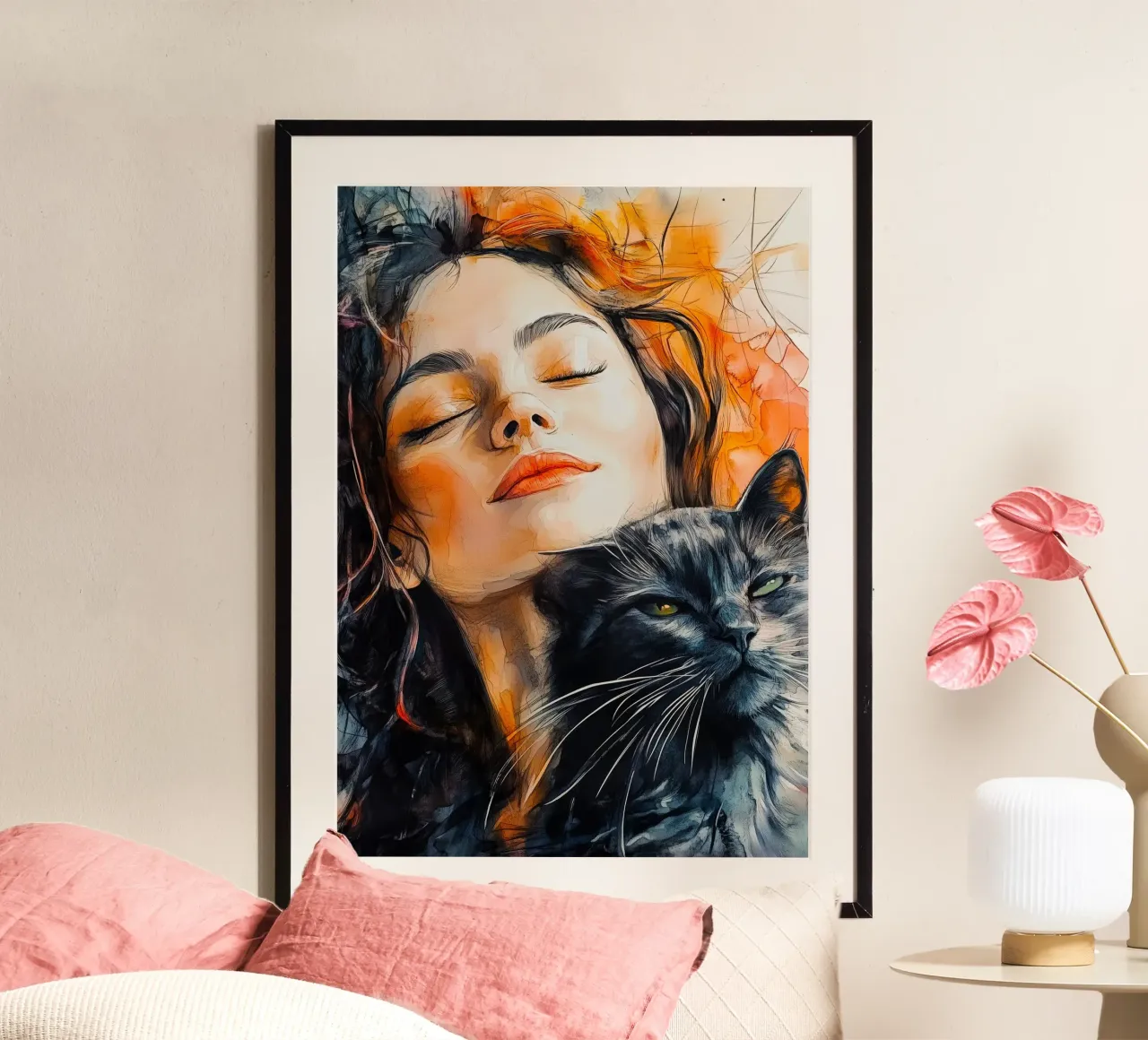 Ti amo gattino 10 carta hahnemühle da Justyna Jaszke JBJart