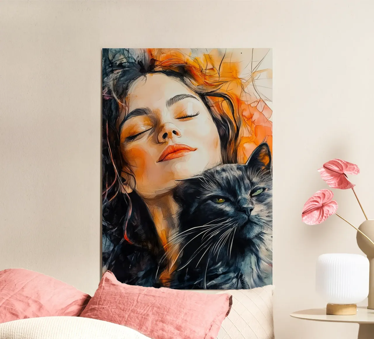 Ti amo gattino 10 carta hahnemühle da Justyna Jaszke JBJart