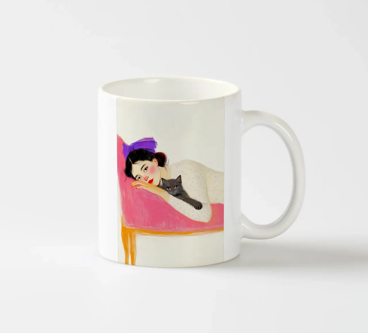 Ti amo gattino 11 tazza in ceramica da Justyna Jaszke JBJart