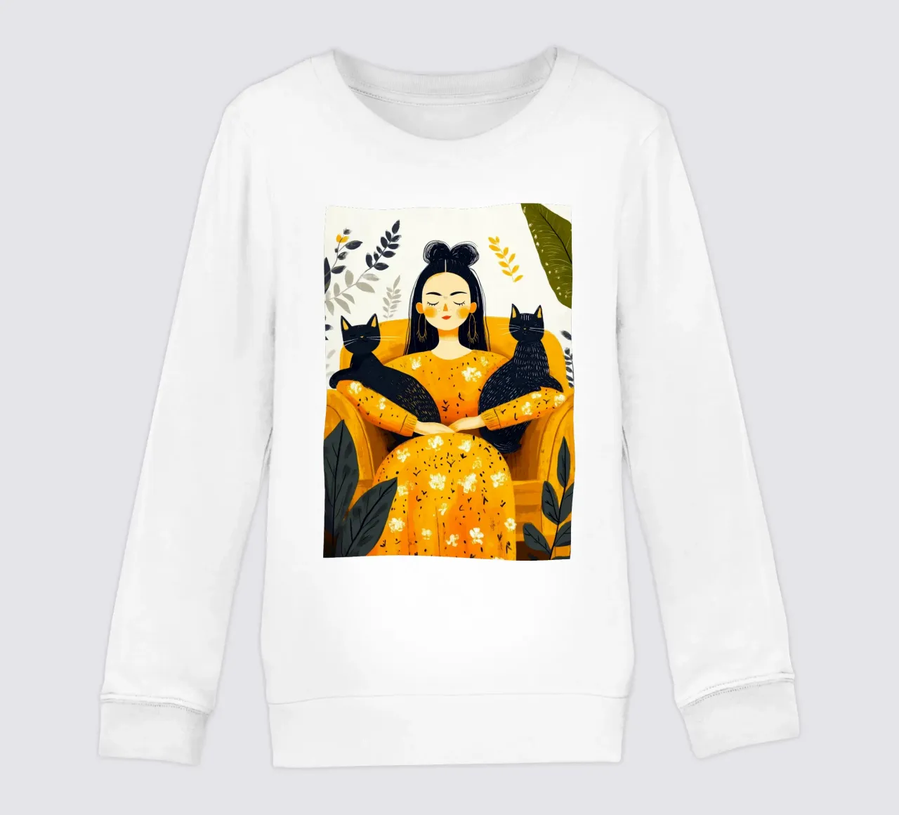 I love You kitty 13 kids sweatshirt by Justyna Jaszke JBJart