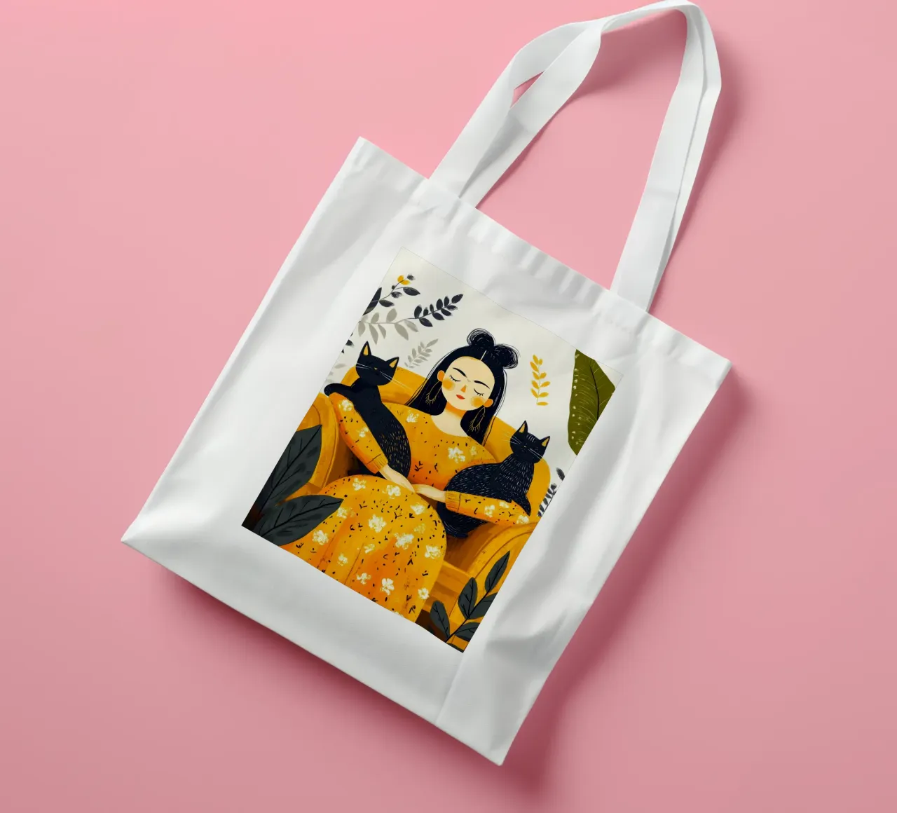 I love You kitty 13 tote bag by Justyna Jaszke JBJart