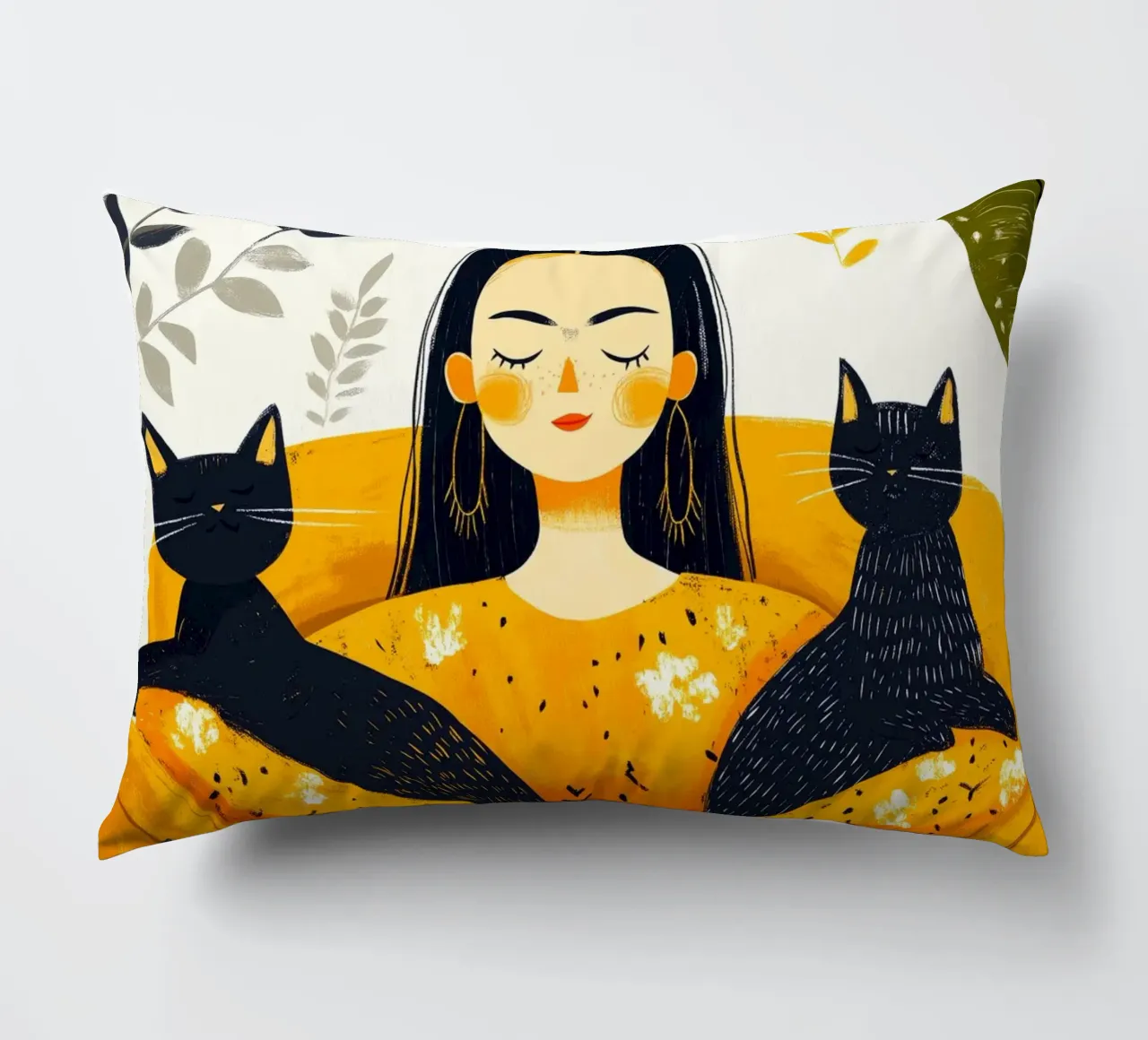 Ti amo gattino 13 cuscino da Justyna Jaszke JBJart