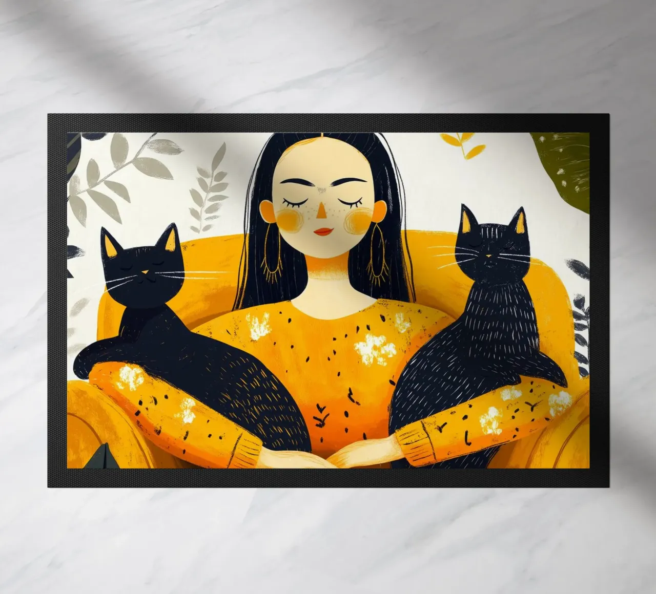 Ti amo gattino 13 zerbino da Justyna Jaszke JBJart