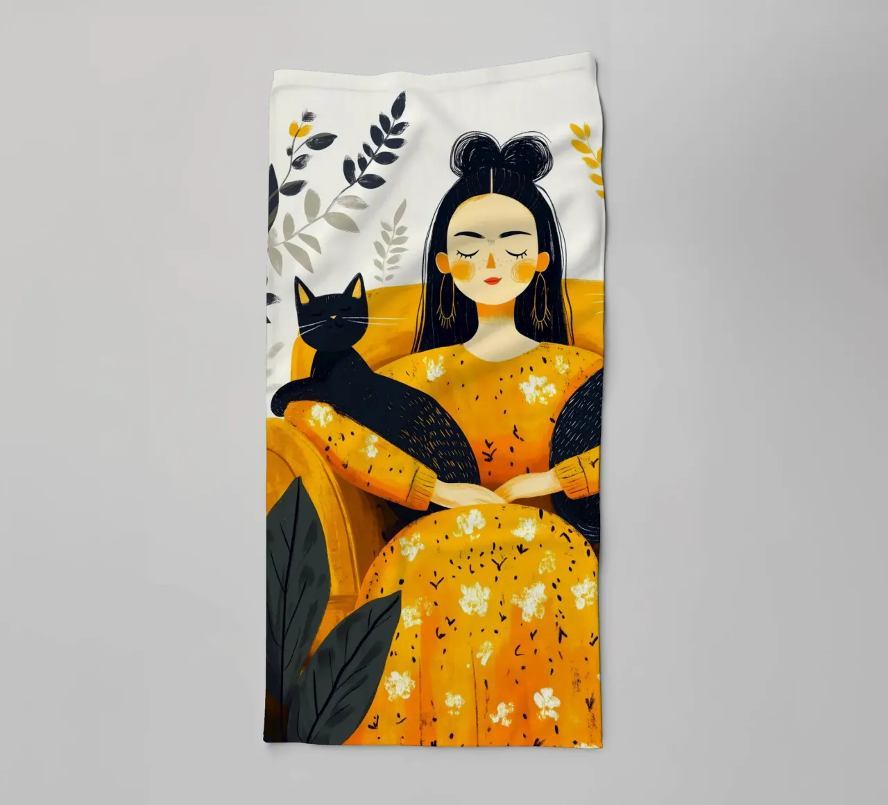 Ich liebe dich, Kitty 13 Handtuch von Justyna Jaszke JBJart