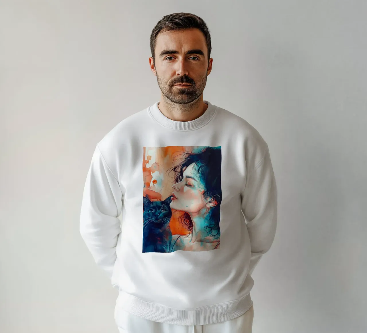 Ti amo gattino 14 felpa da Justyna Jaszke JBJart