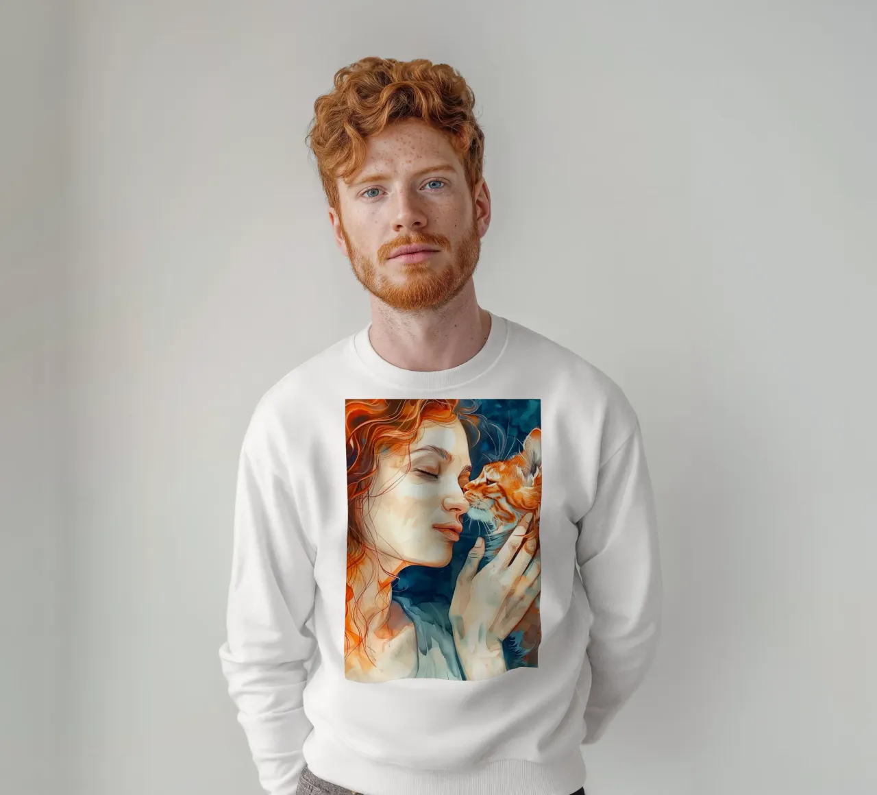 Ti amo gattino 15 felpa da Justyna Jaszke JBJart