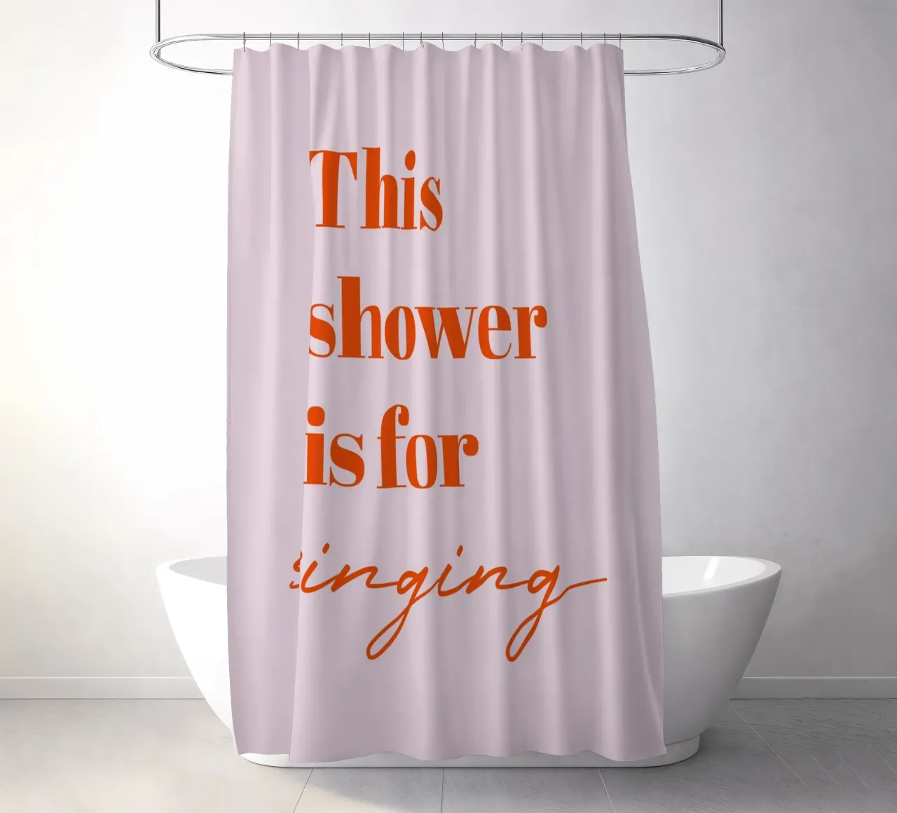 This Shower is for Singing Duschvorhang von Typo Designs