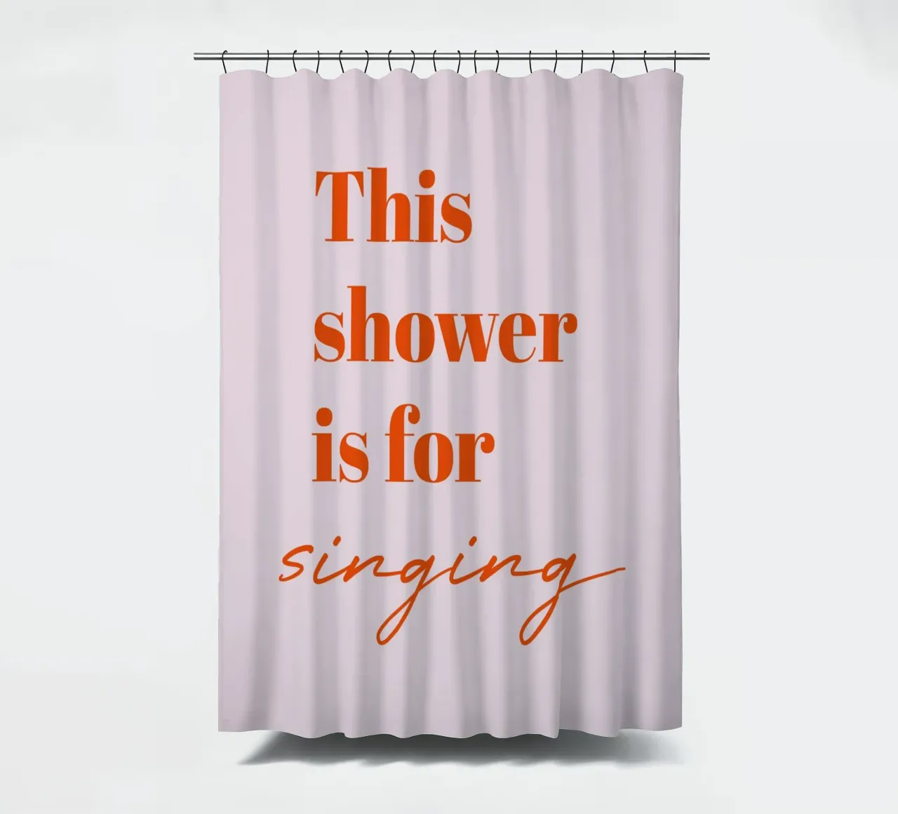 This Shower is for Singing Duschvorhang von Typo Designs
