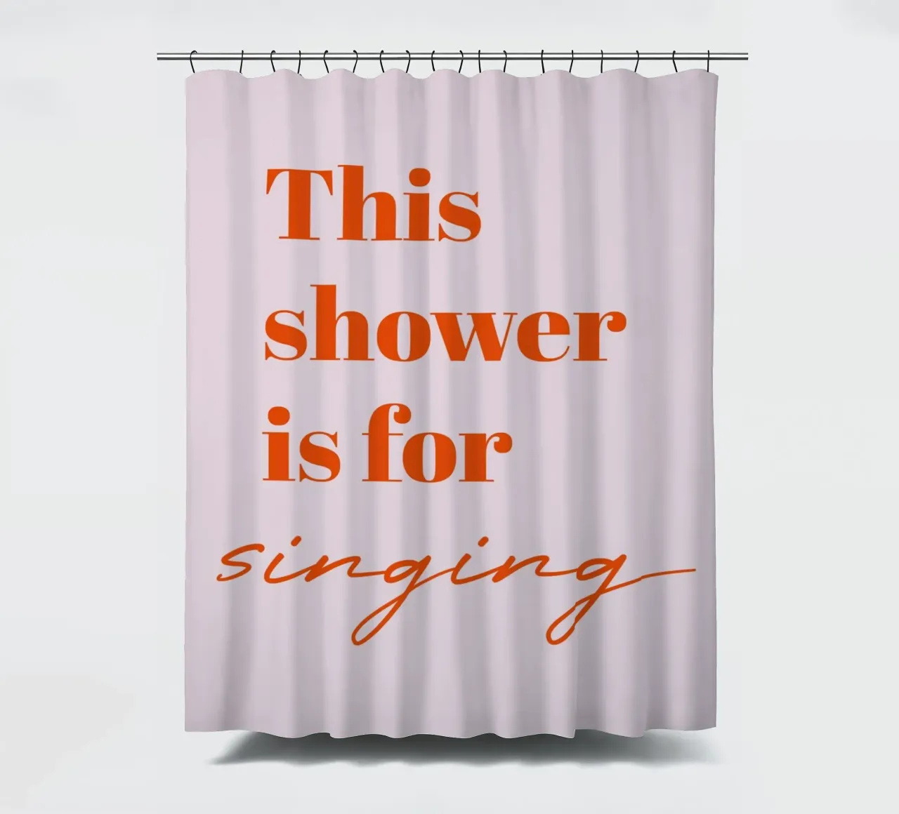 This Shower is for Singing Duschvorhang von Typo Designs
