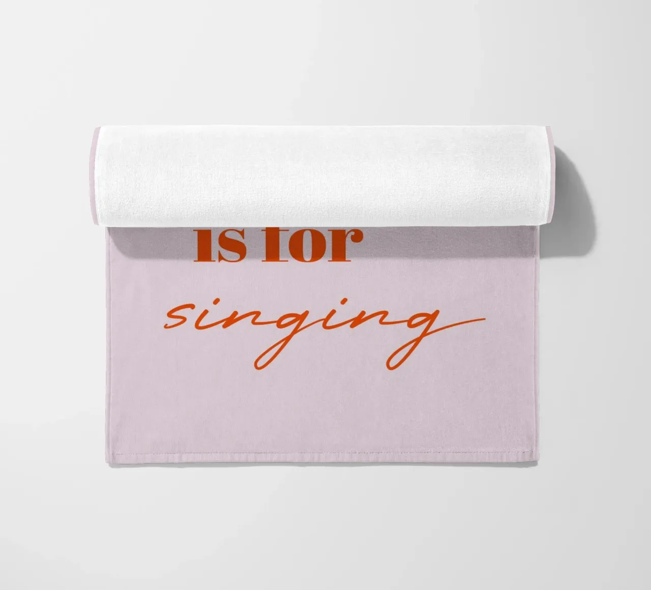 This Shower is for Singing telo mare da Typo Designs