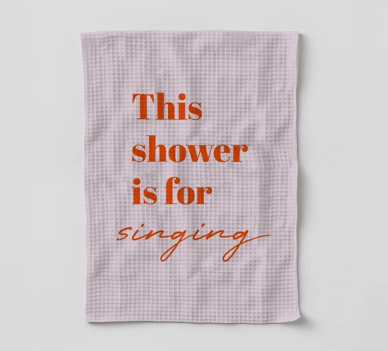 This Shower is for Singing canovaccio da cucina da Typo Designs