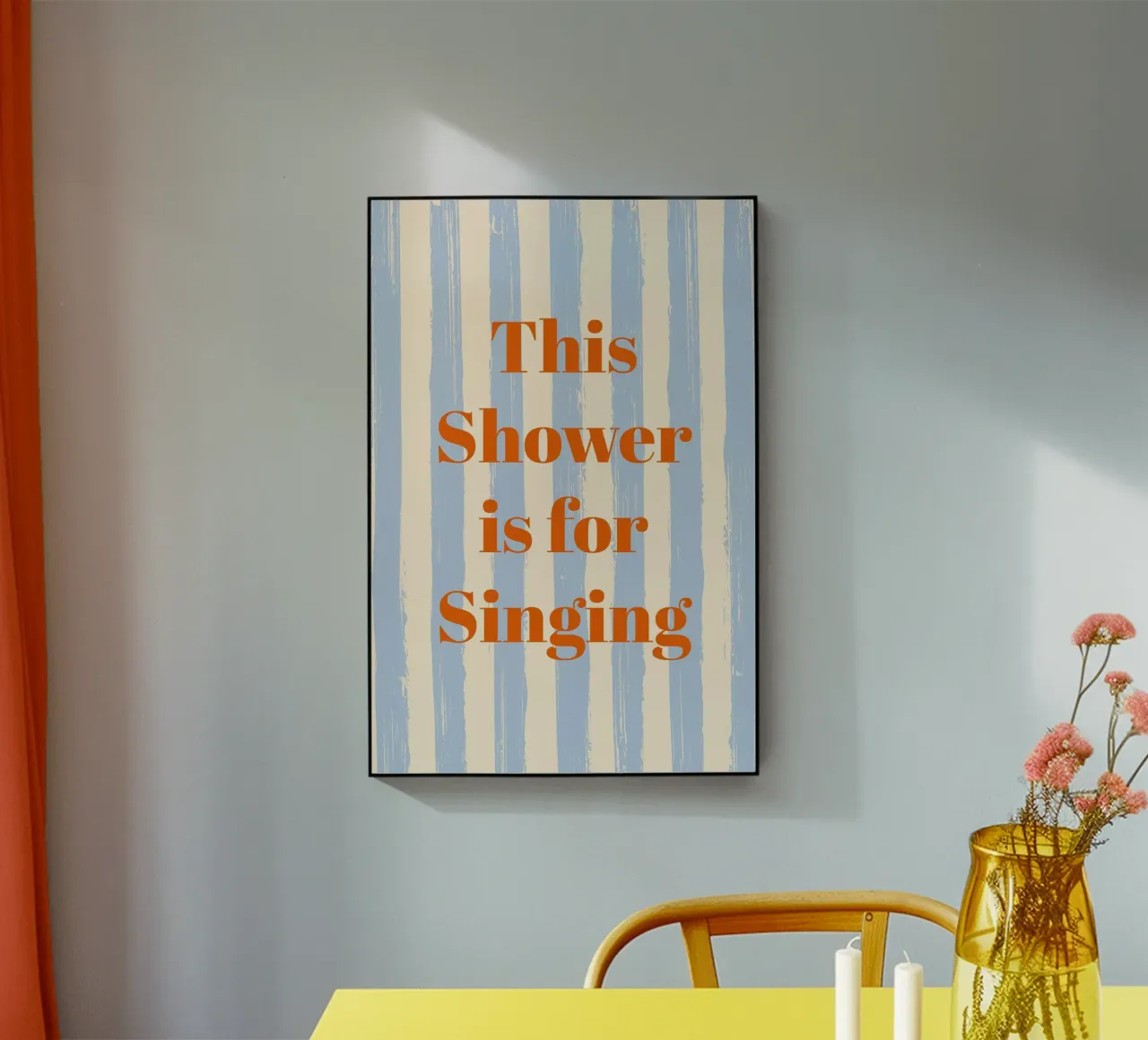 This Shower is for Singing - Gestreift plexiglass da pierosvisuals