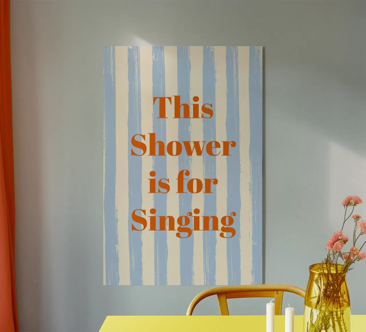 This Shower is for Singing - Gestreift plexiglass da pierosvisuals
