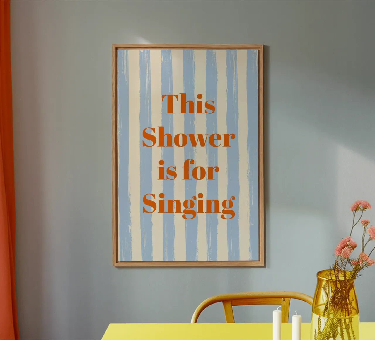 This Shower is for Singing - Gestreift alluminio dibond da pierosvisuals