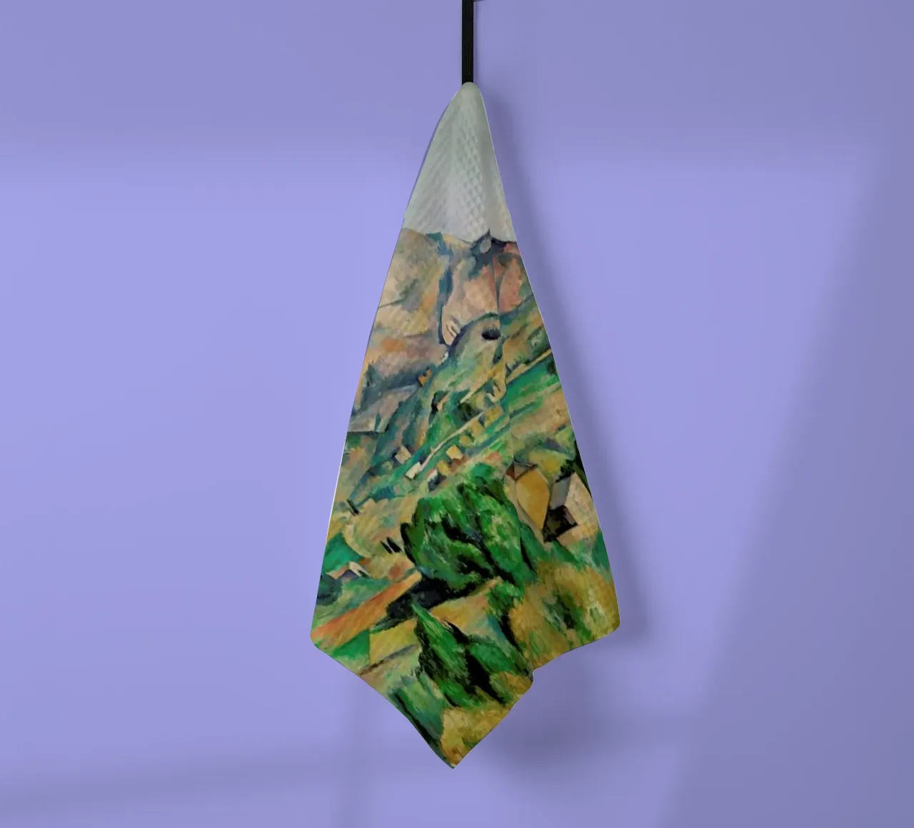 Cézanne - La Montagne Sainte-Victoire tea towel by Vintage by JUNIQE
