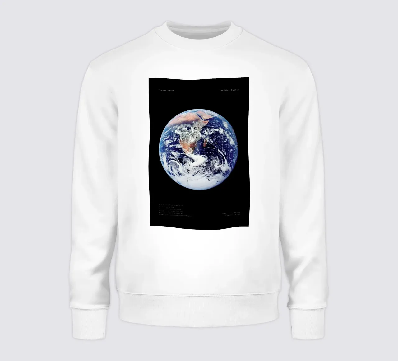 View of Earth from Apollo 17 sweatshirt van Vintage by JUNIQE