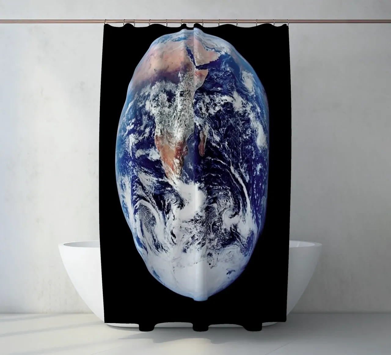 View of Earth from Apollo 17 tenda da doccia da Vintage by JUNIQE
