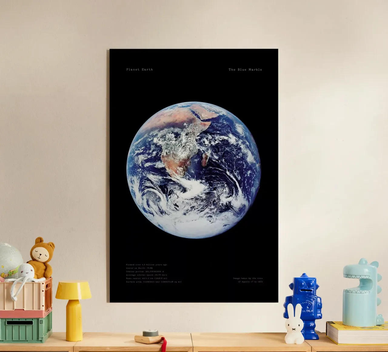 View of Earth from Apollo 17 acrylic glass by Vintage by JUNIQE