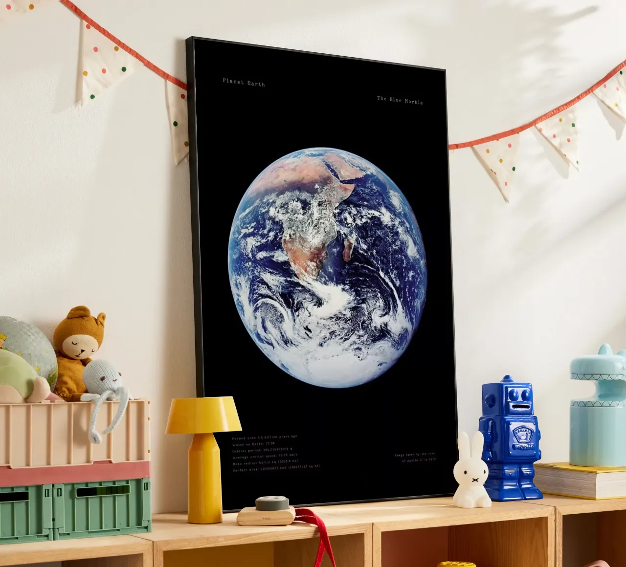 View of Earth from Apollo 17 pannello forex da Vintage by JUNIQE