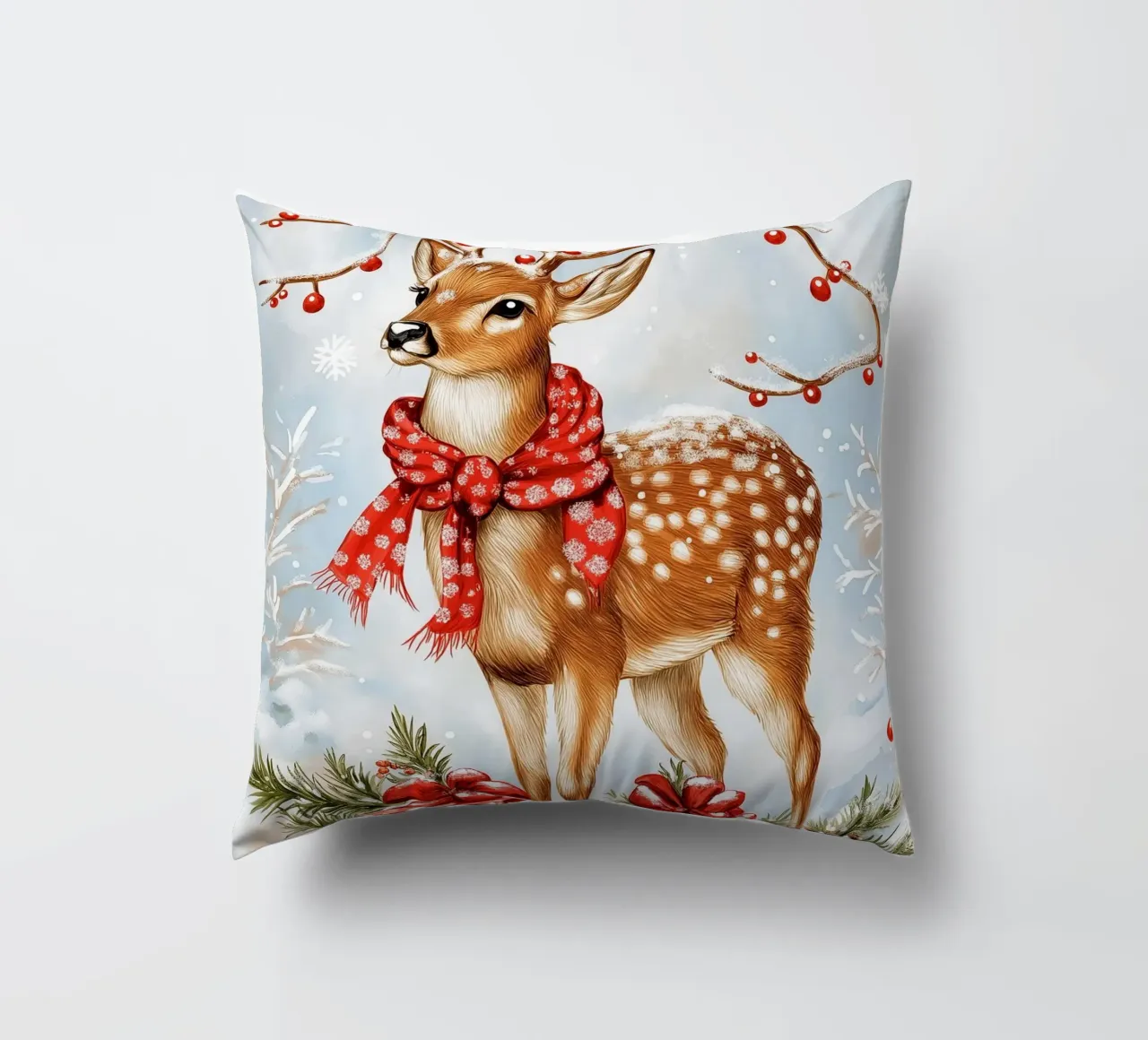 Cervo di Natale cuscino da Fleur de Lys