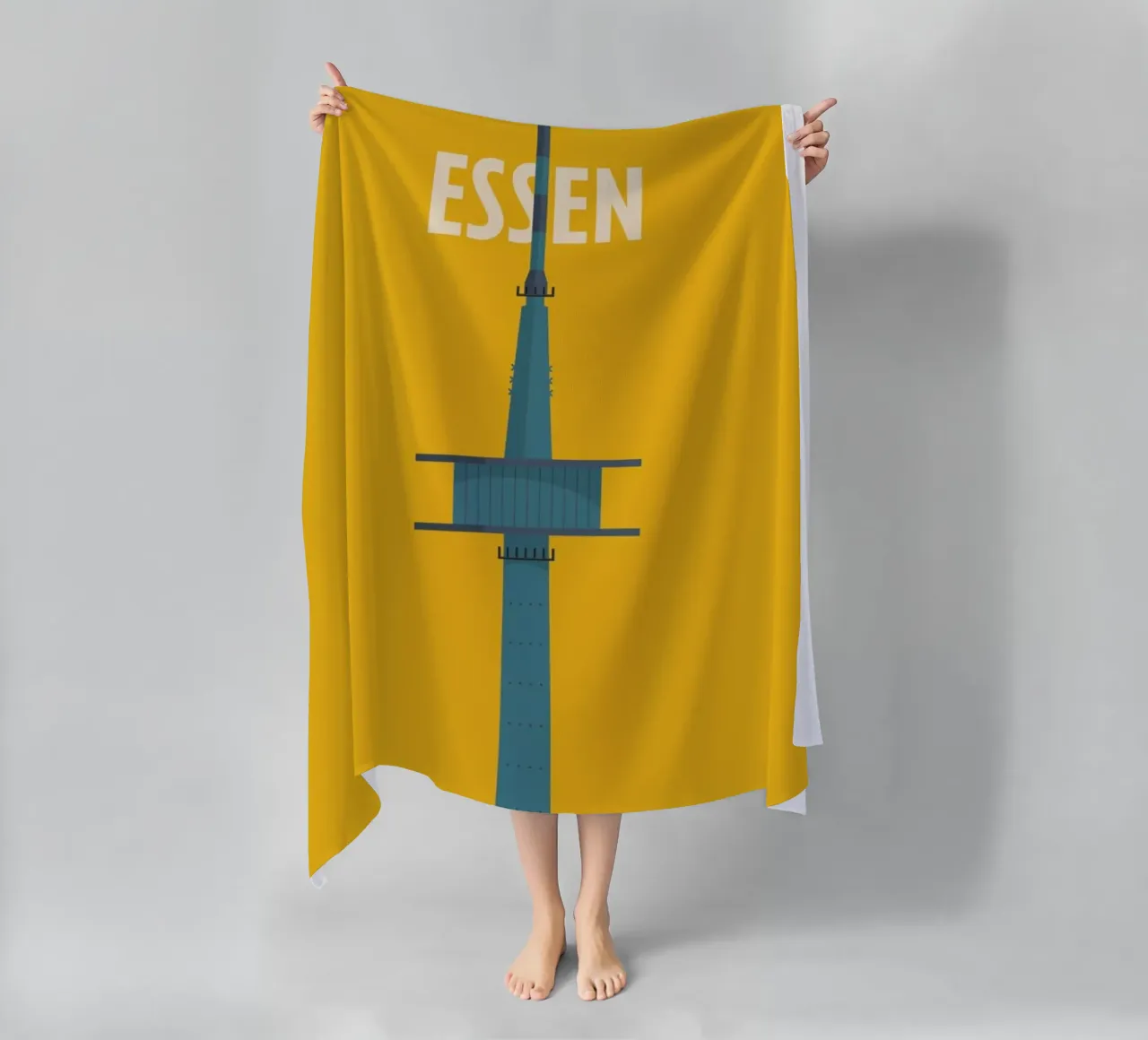 Essen beach towel by Designliga Products GmbH & Co. KG