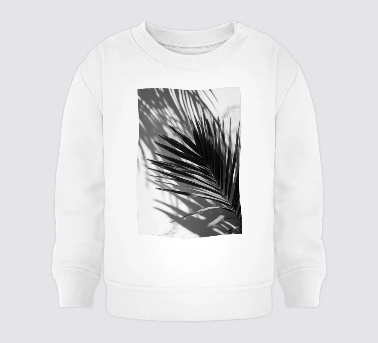 Soft Shadows – Monochrome Tropical Poster felpa neonato da Vela Luna