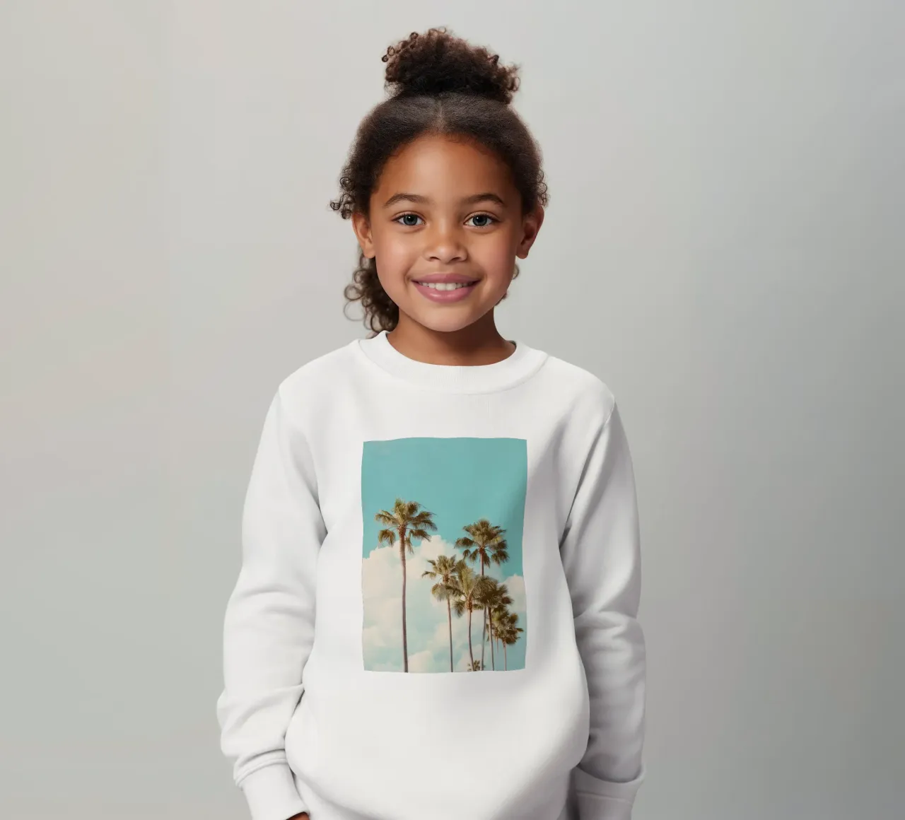 California Dream – Retro Palm Tree Print felpa bambino da Vela Luna
