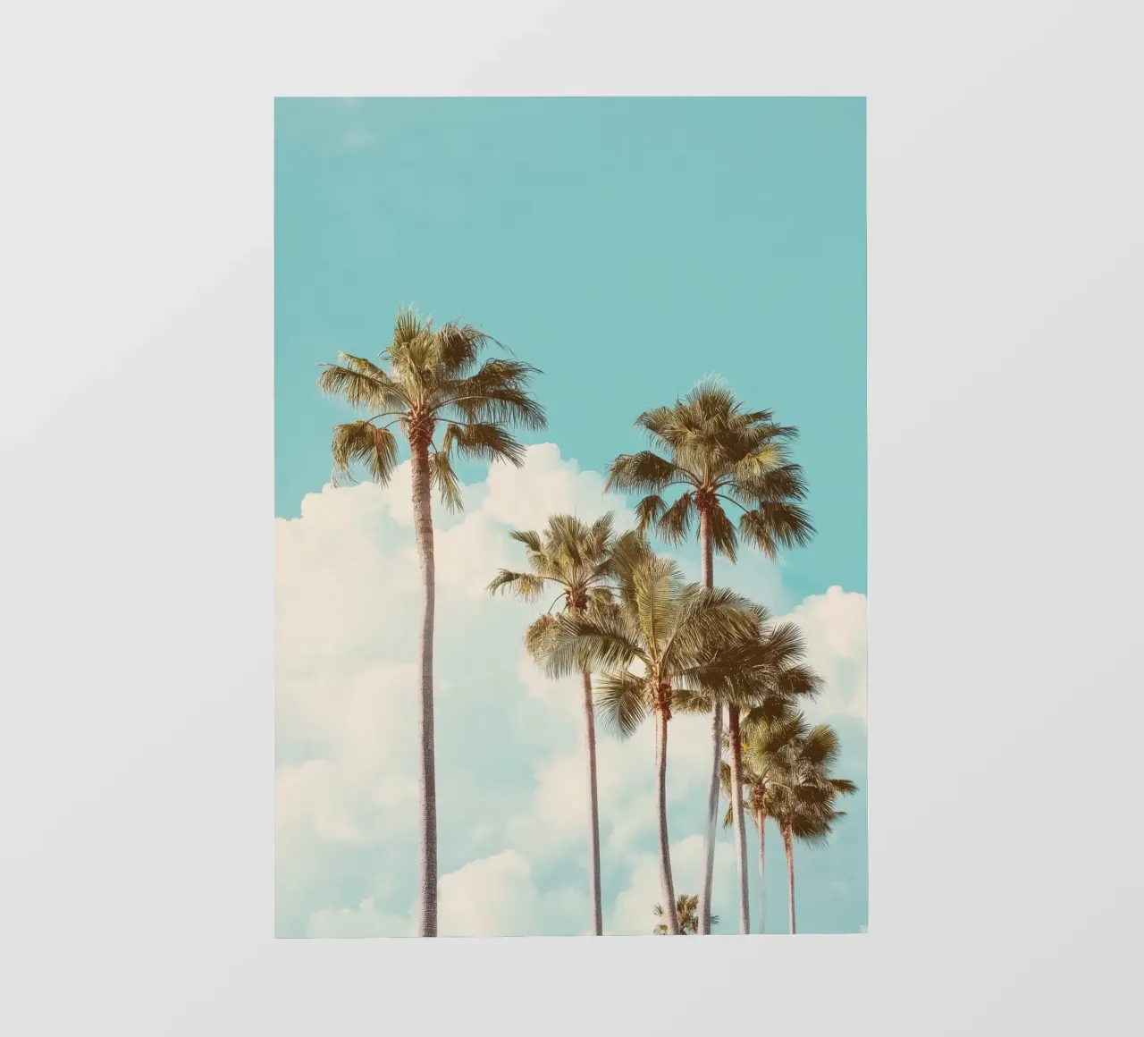 California Dream – Retro Palm Tree Print pellicola backlit da Vela Luna
