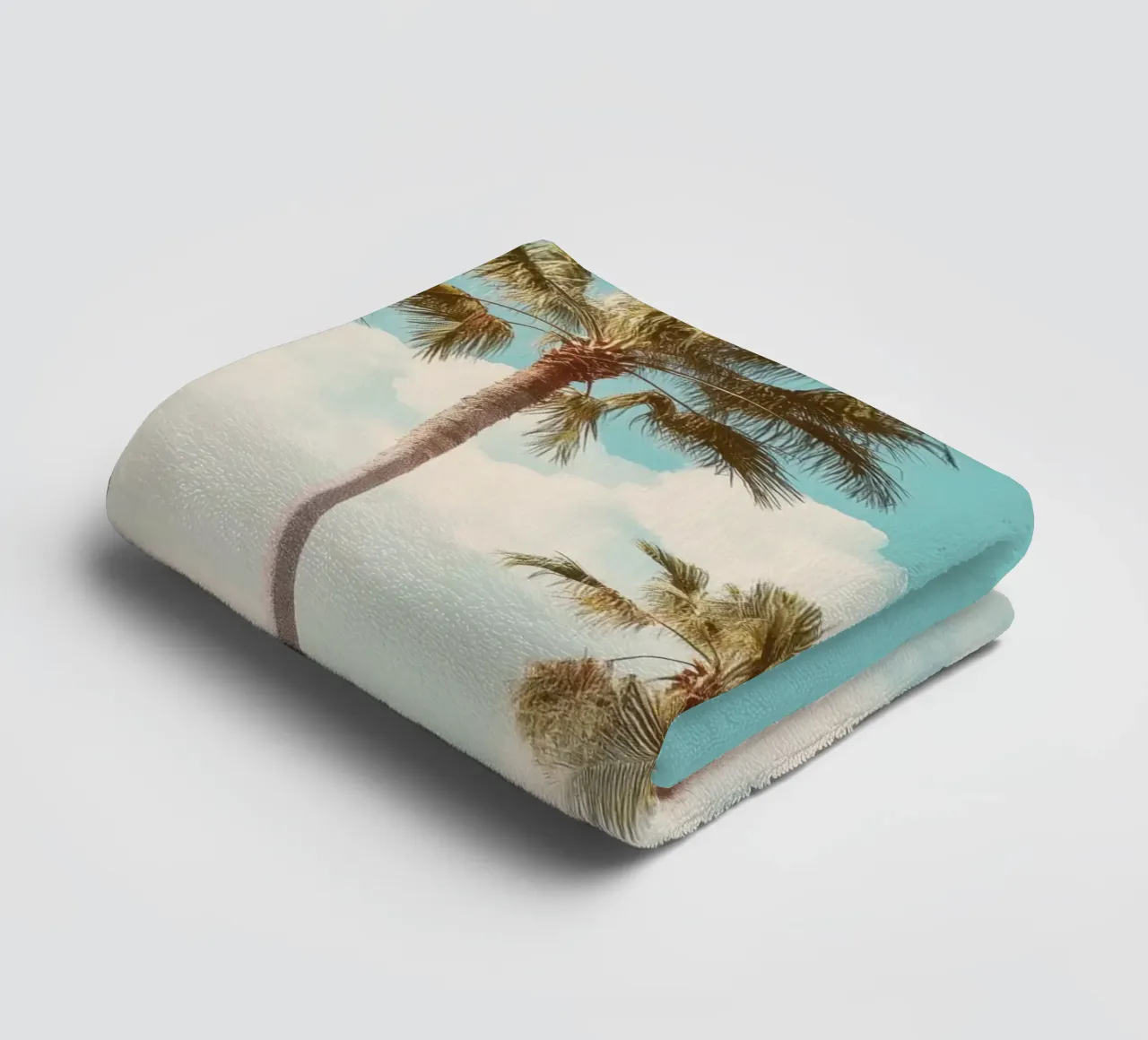 California Dream – Retro Palm Tree Print asciugamano da bagno da Vela Luna