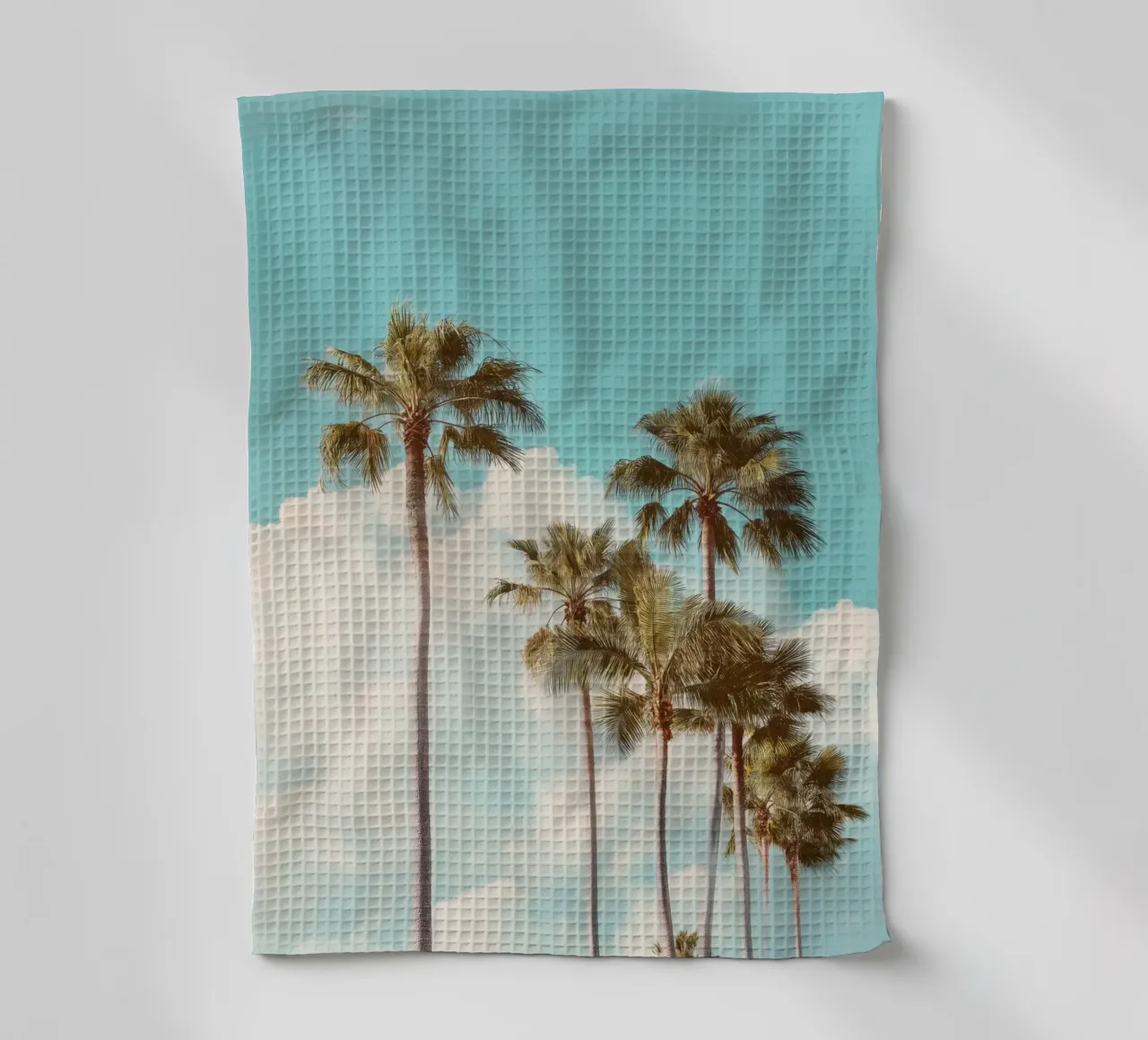 California Dream – Retro Palm Tree Print canovaccio da cucina da Vela Luna