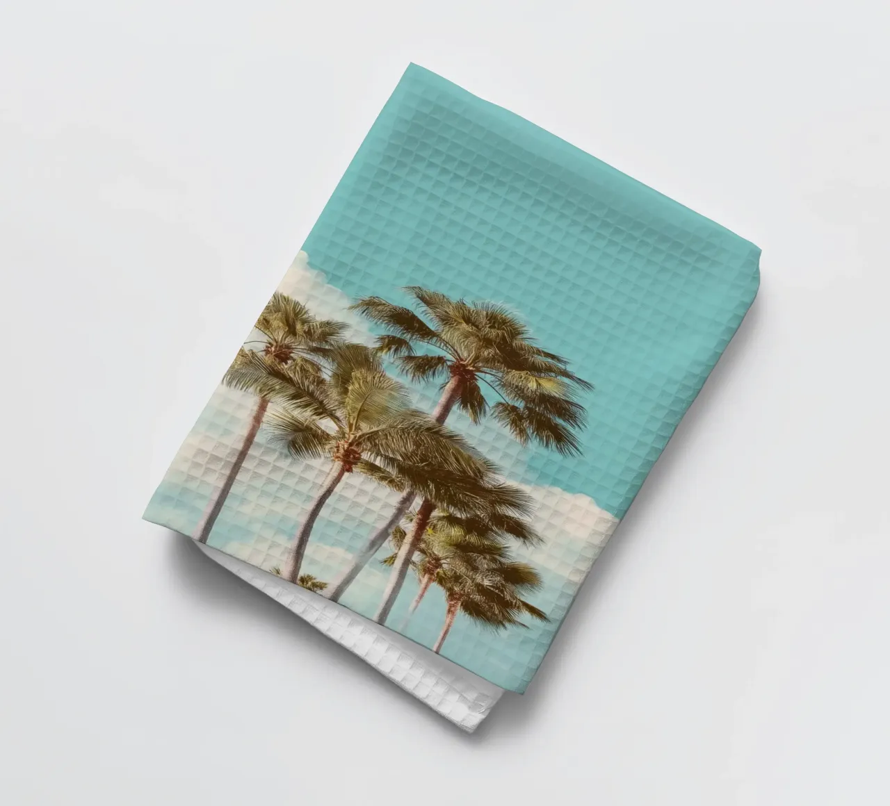 California Dream – Retro Palm Tree Print canovaccio da cucina da Vela Luna