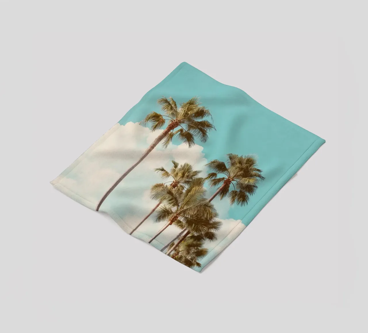 California Dream – Retro Palm Tree Print coperta in pile da Vela Luna