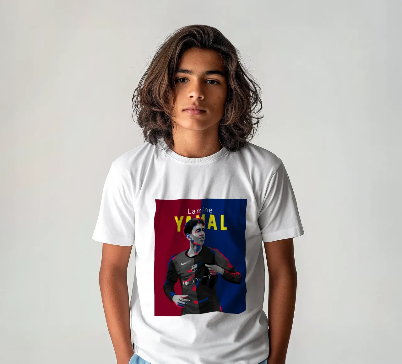 Lamine Yamal kids t-shirt by WPAP MALANG