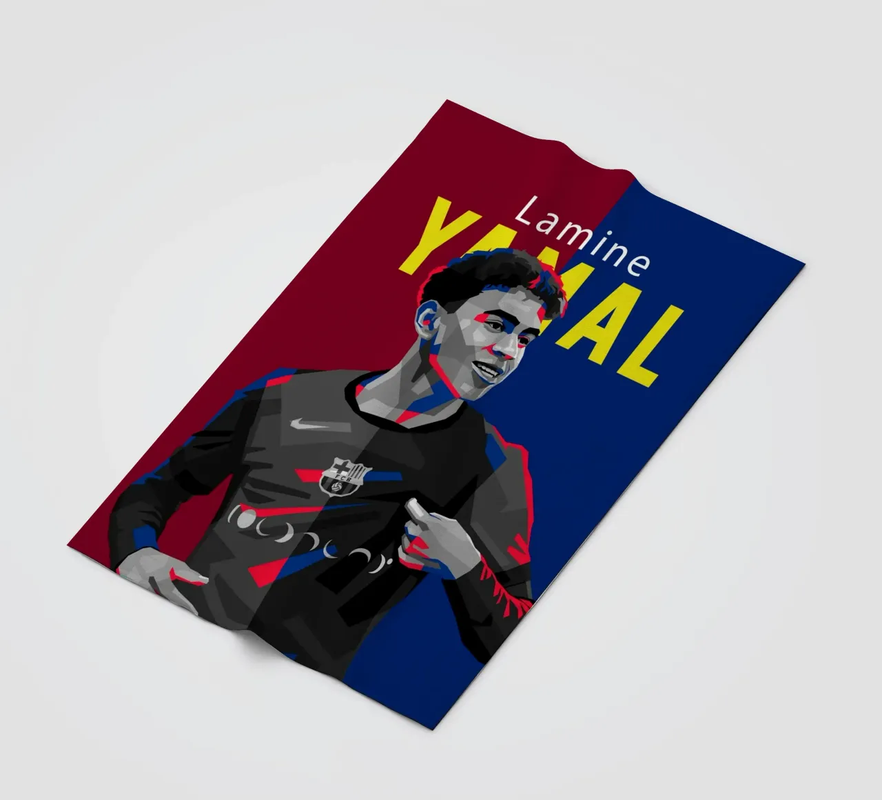 Lamine Yamal fleece blanket by WPAP MALANG