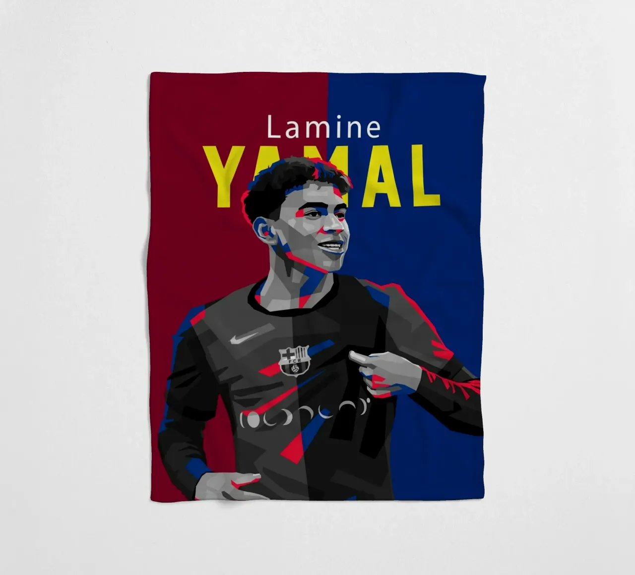 Lamine Yamal fleece blanket by WPAP MALANG