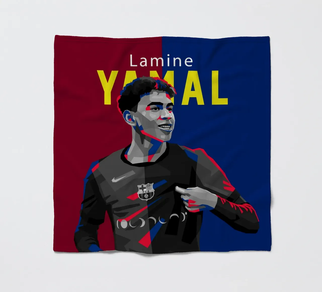Lamine Yamal fleece blanket by WPAP MALANG