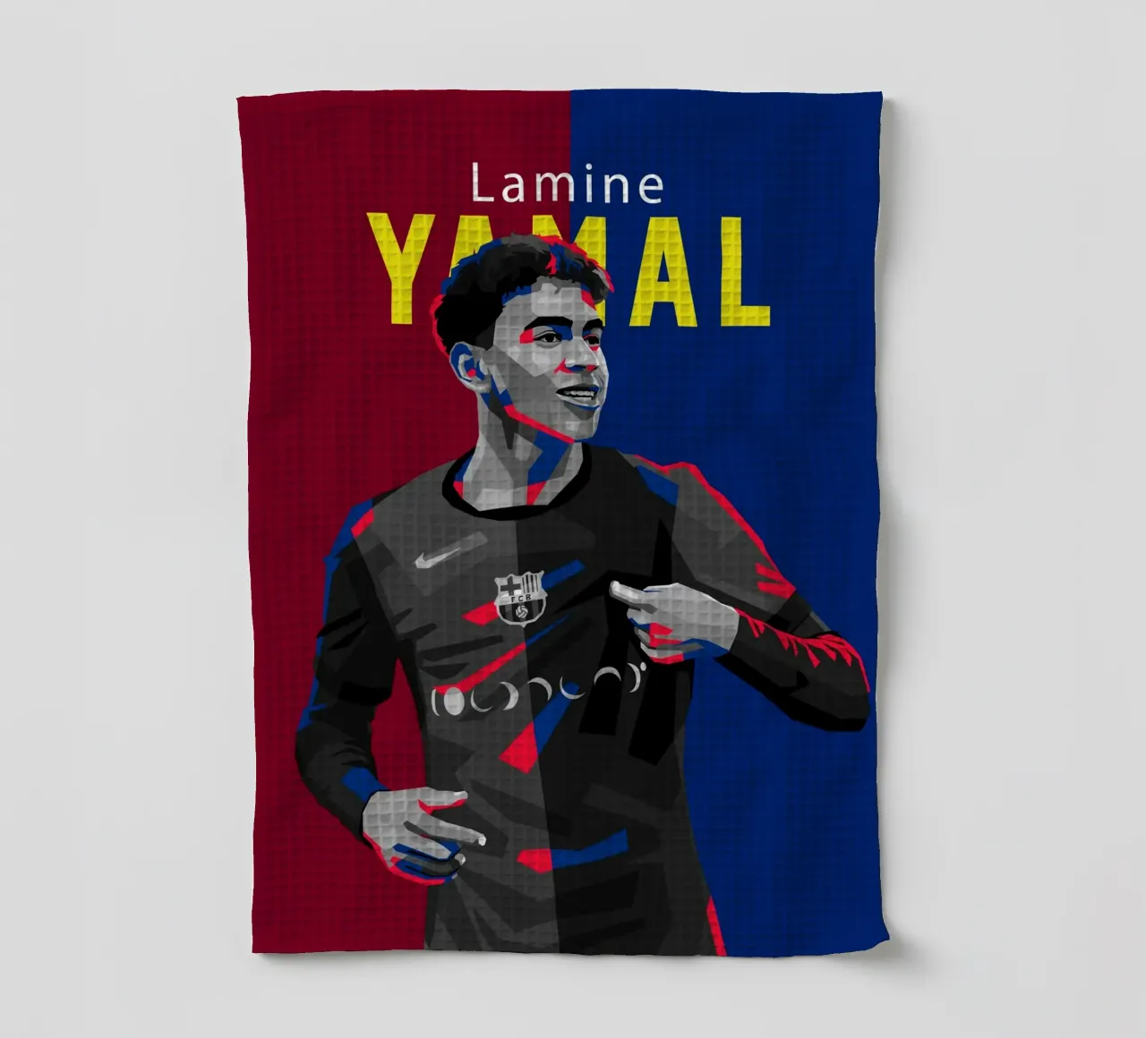 Lamine Yamal canovaccio da cucina da WPAP MALANG
