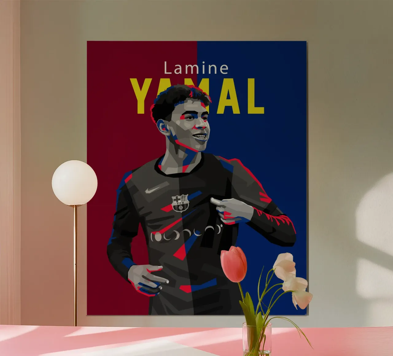 Lamine Yamal carta hahnemühle da WPAP MALANG