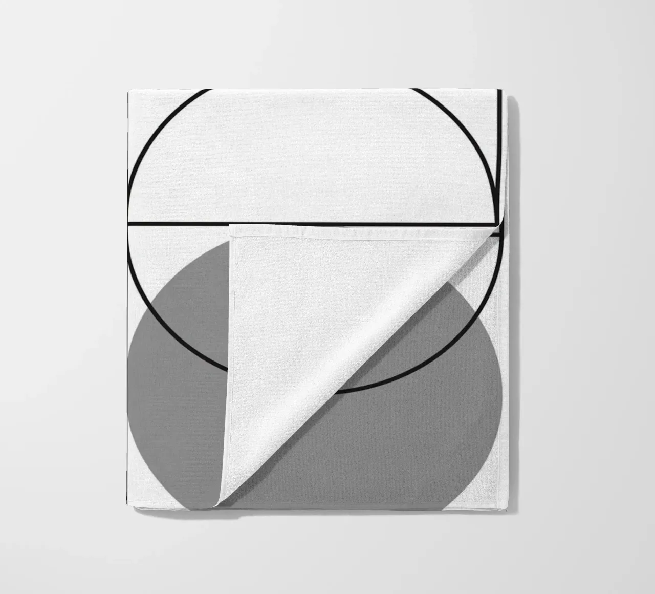 Geometric bauhaus balance calm beach towel by Family Bauhaus Art