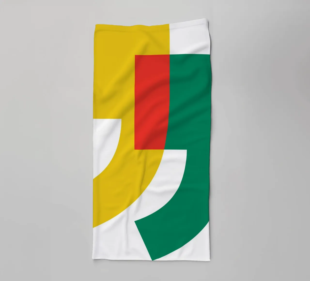 Bauhaus art overlay comma towel by Family Bauhaus Art
