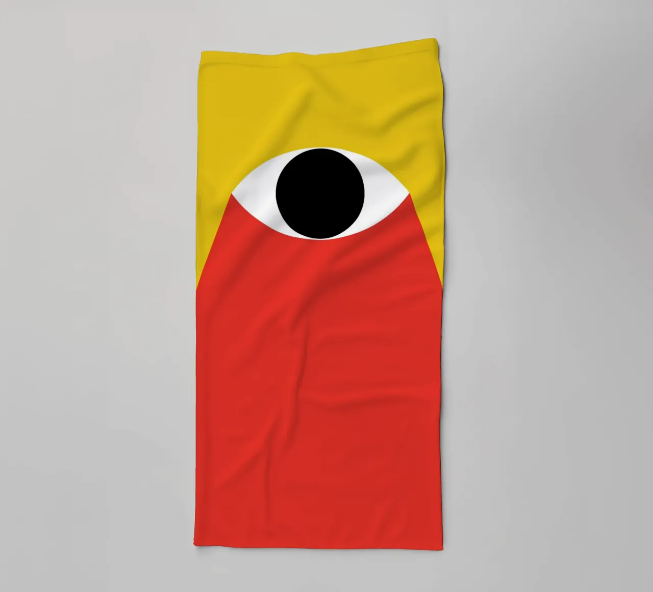 La lumière des yeux dans l'obscurité serviette de bain de Family Bauhaus Art