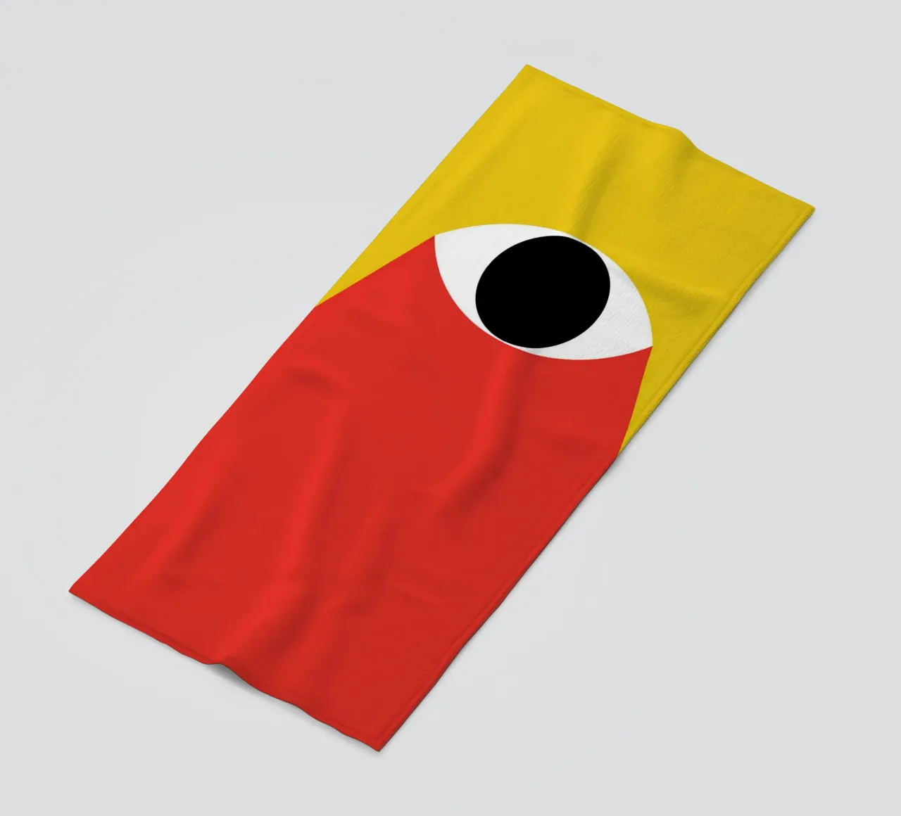 Eye light in the dark beach towel by Family Bauhaus Art