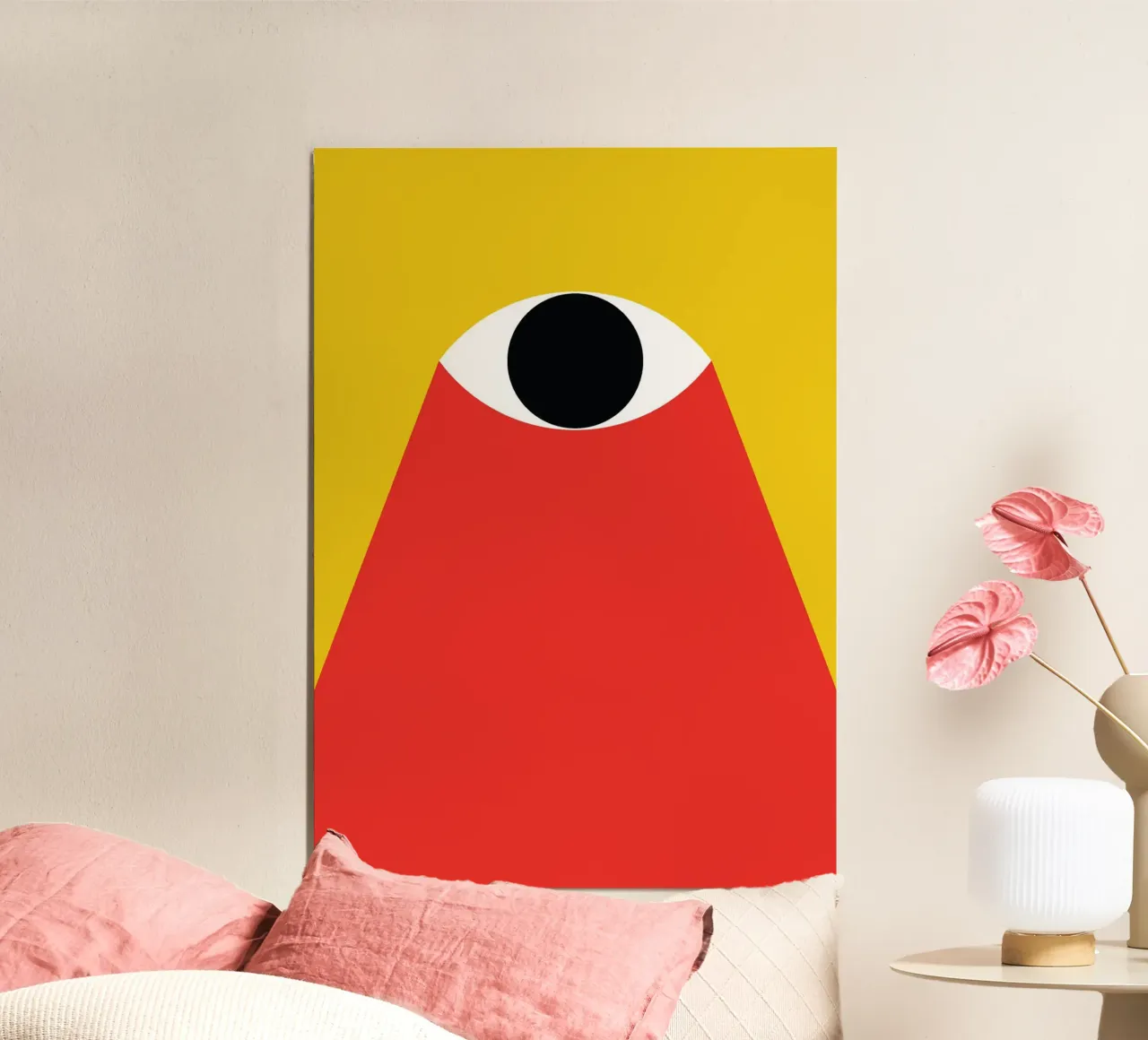 Eye light in the dark alu-dibond by Family Bauhaus Art