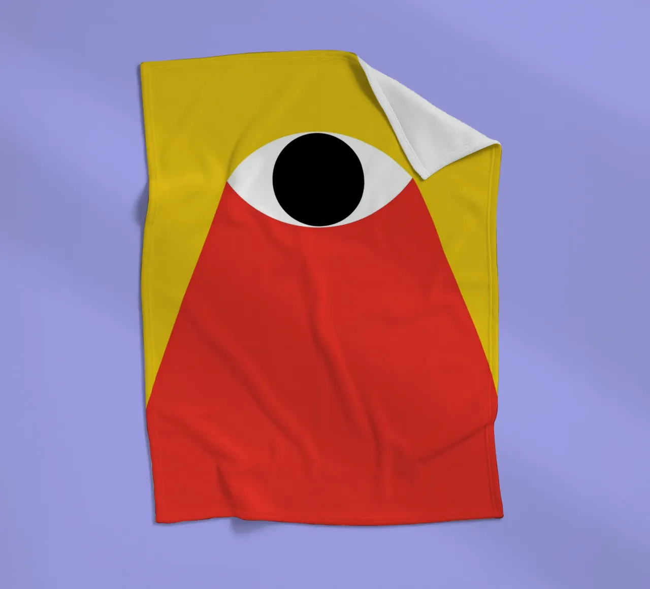 Eye light in the dark fleece blanket by Family Bauhaus Art