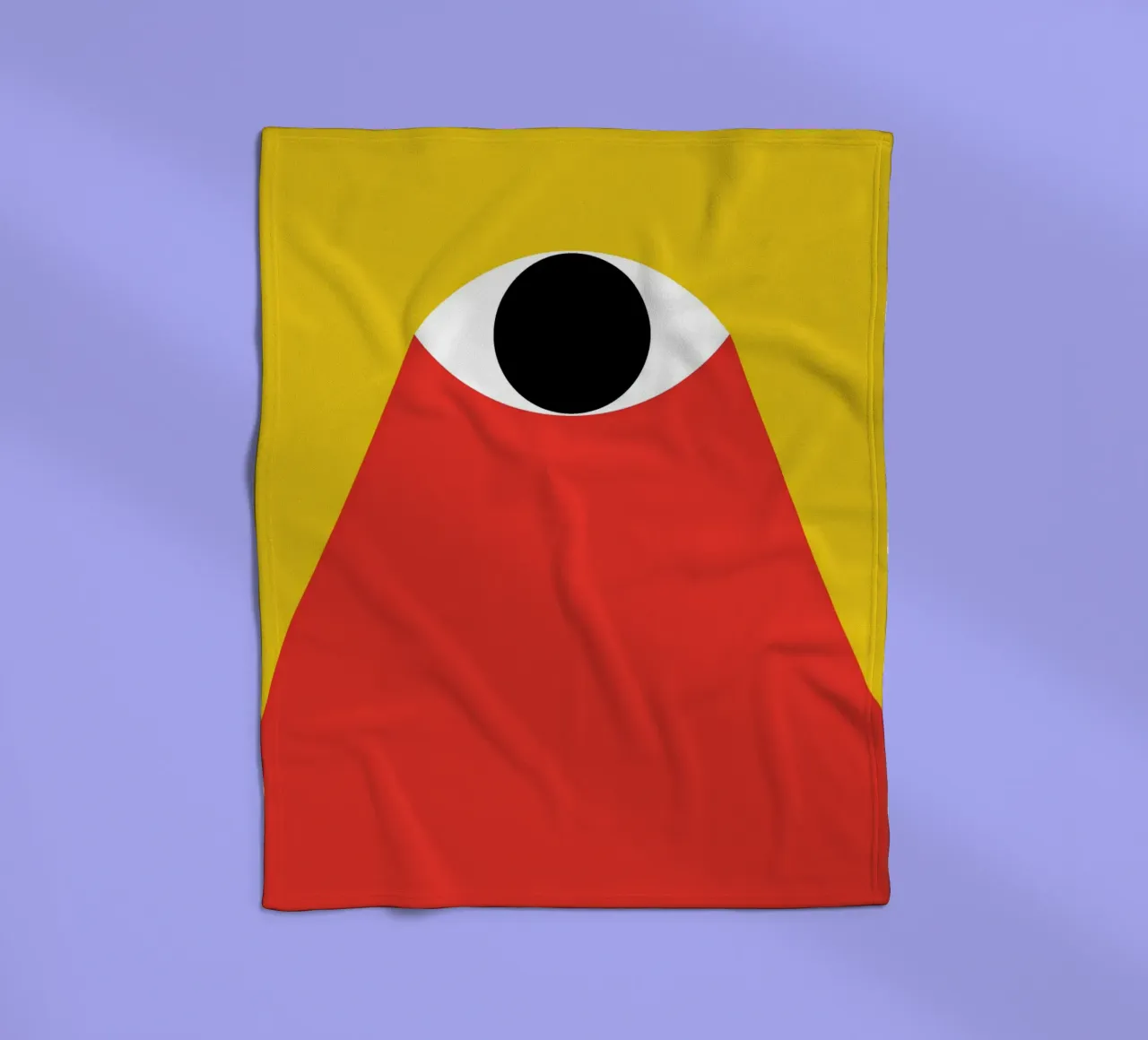 Eye light in the dark fleece blanket by Family Bauhaus Art