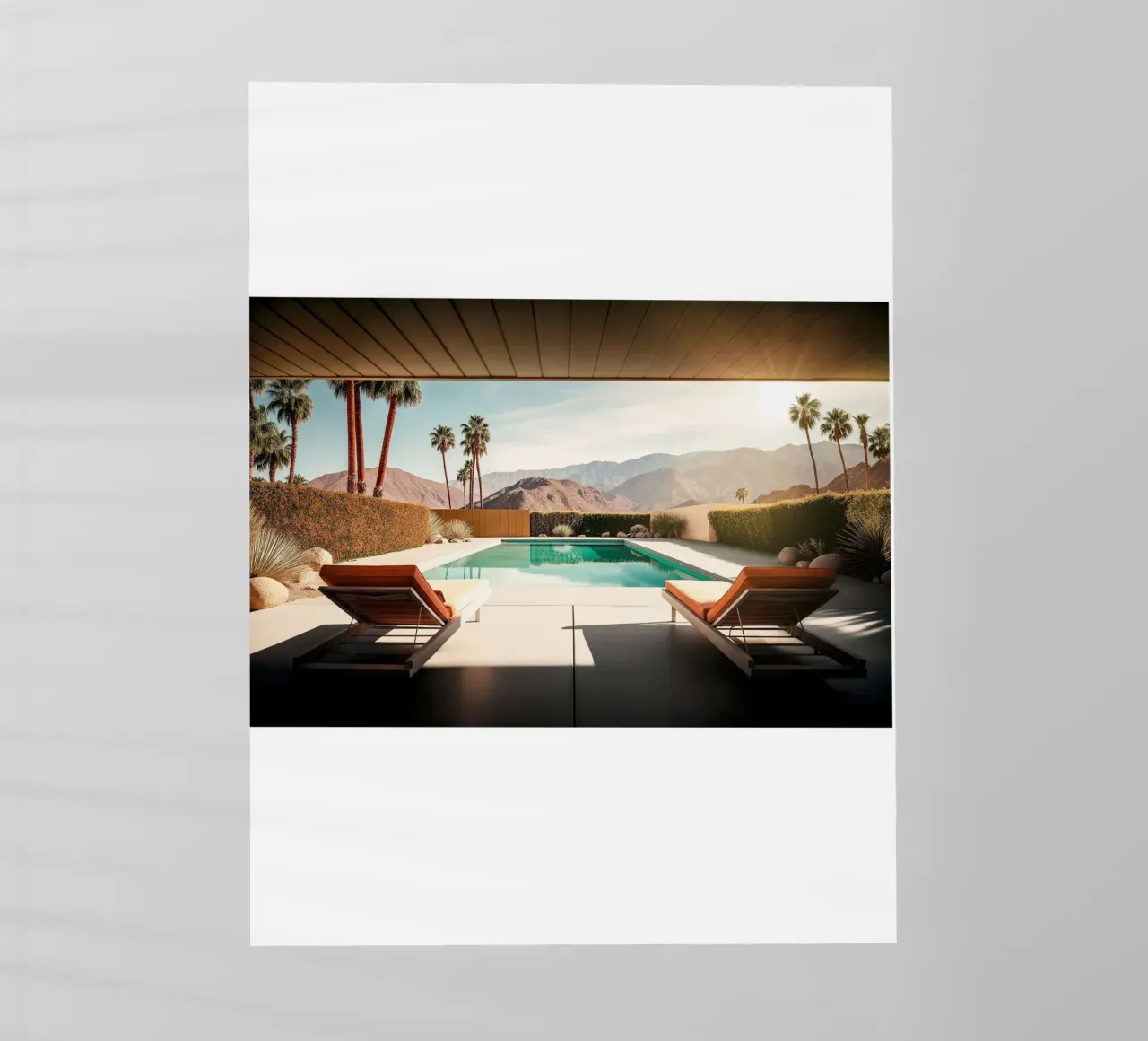 Palm Spring Private Pool I pellicola backlit da robertmotoiart