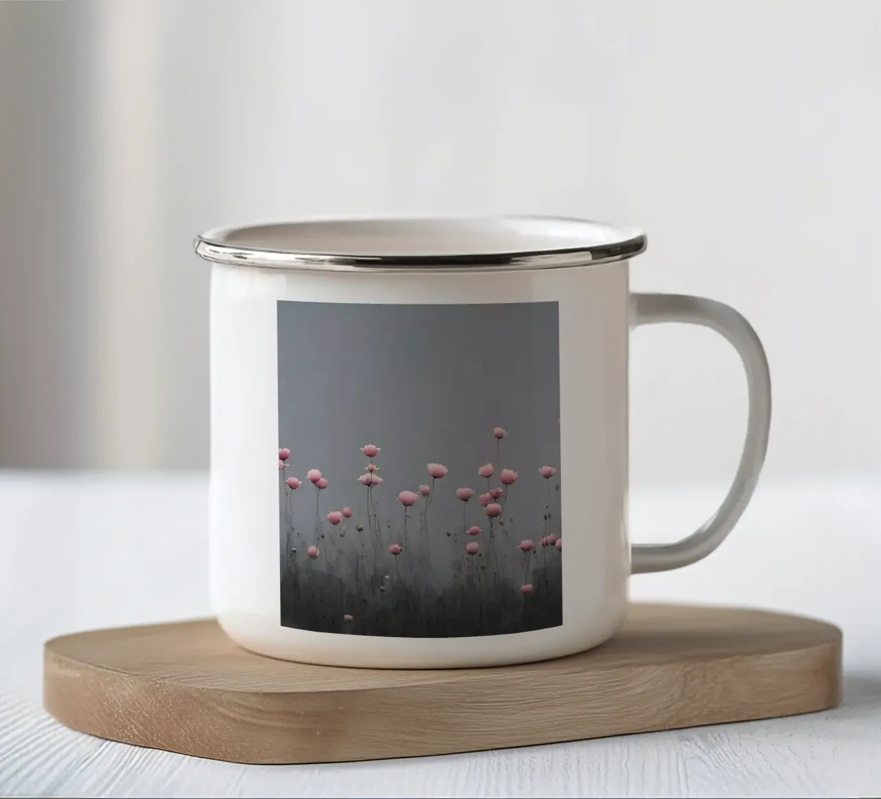 Papaveri eterei tazza in smalto da luxi&lace
