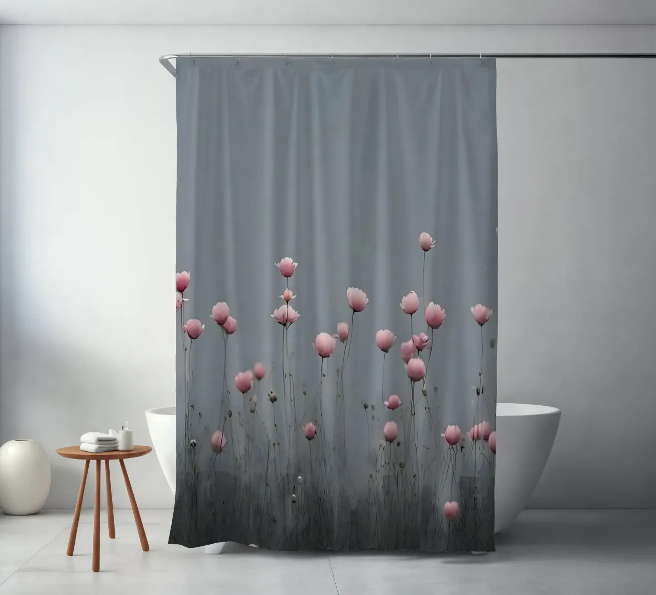 Ätherische Mohnblumen Duschvorhang von luxi&lace